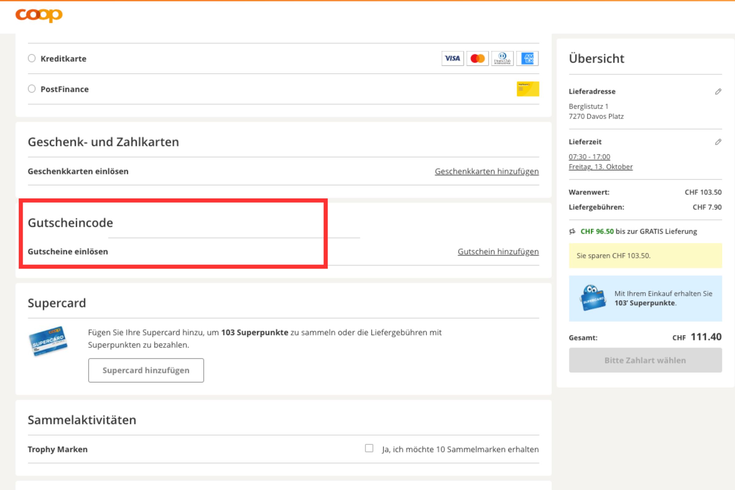 COOP Rabattcode