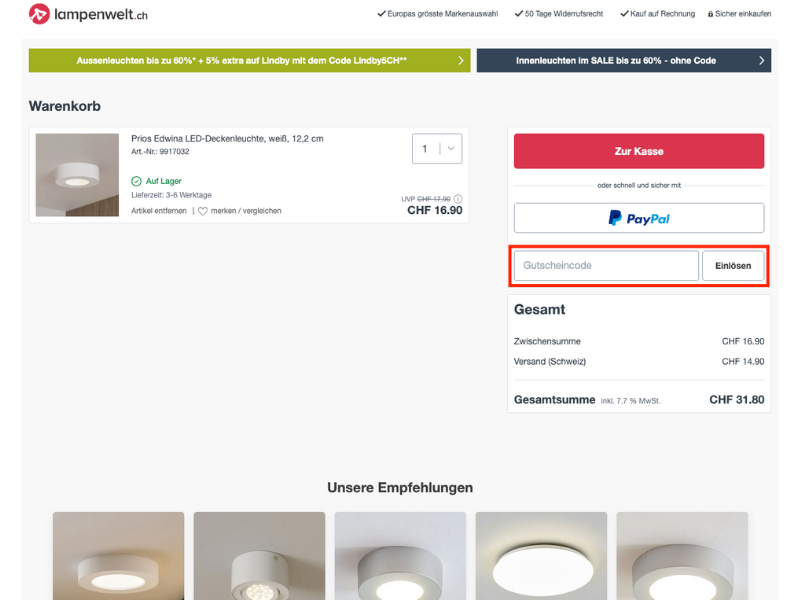 Lampenwelt Rabattcode